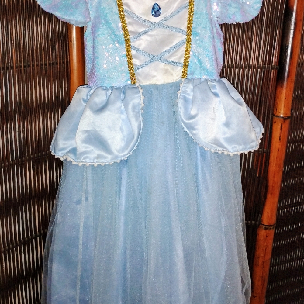 Enchanting Blue Cinderella Princess Costume for Kids